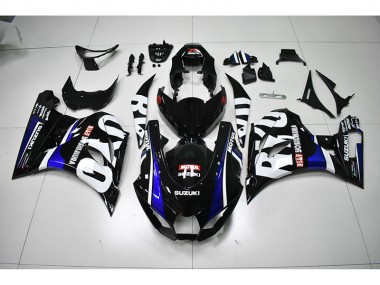 Black White Motul 17-21 GSXR 1000 Motorcycle Fairings