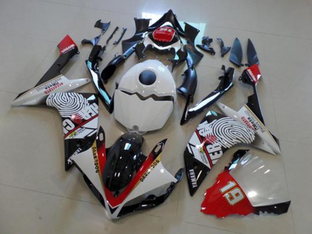 Black White Red 07-08 YZF R1 Motorcycle Fairings Black White Red 07-08 YZF R1 Motorcycle Fairings
