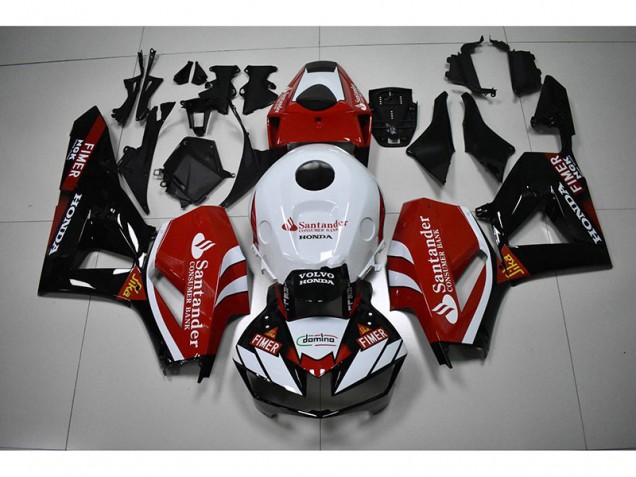 Black White Red Santander 12-16 CBR1000RR Motorcycle Fairings Black White Red Santander 12-16 CBR1000RR Motorcycle Fairings