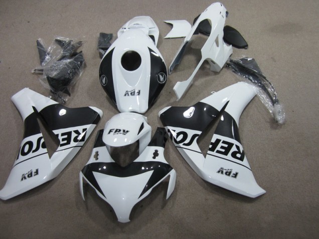 Black White Repsol 08-11 CBR1000RR Motorcycle Fairings