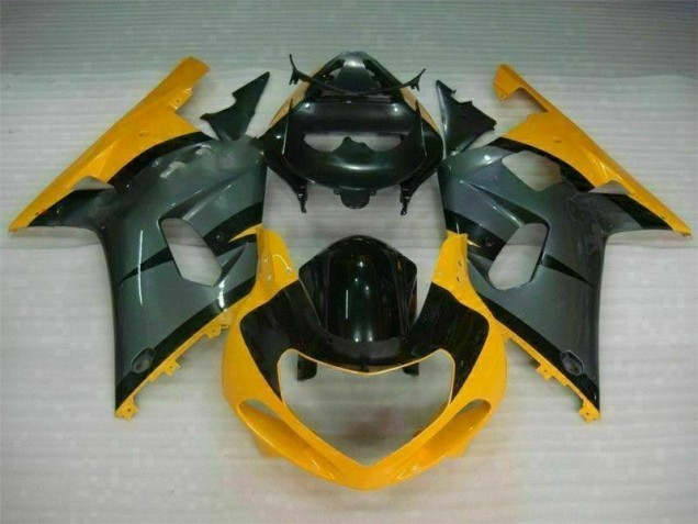 Black Yellow 01-03 GSXR 600/750 Motorcycle Fairings