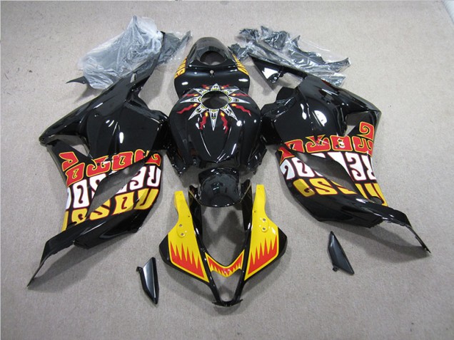 Black Yellow 09-12 CBR600RR Motorcycle Fairing Black Yellow 09-12 CBR600RR Motorcycle Fairing