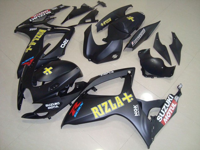 Black Yellow Rizla 06-07 GSXR 750 Motorcycle Fairings Black Yellow Rizla 06-07 GSXR 750 Motorcycle Fairings
