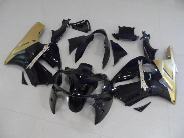 Black and Gold 02-06 ZX12R Motorcycle Fairings Black and Gold 02-06 ZX12R Motorcycle Fairings