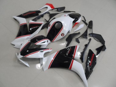 Black and White and Red Stripe 12-16 CBR1000RR Motorcycle Fairings