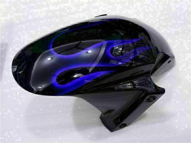 Black with Blue Flame 03-04 CBR600RR Motorcycle Fairings