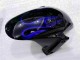 Black with Blue Flame 03-04 CBR600RR Motorcycle Fairings
