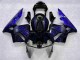 Black with Blue Flame 03-04 CBR600RR Motorcycle Fairings