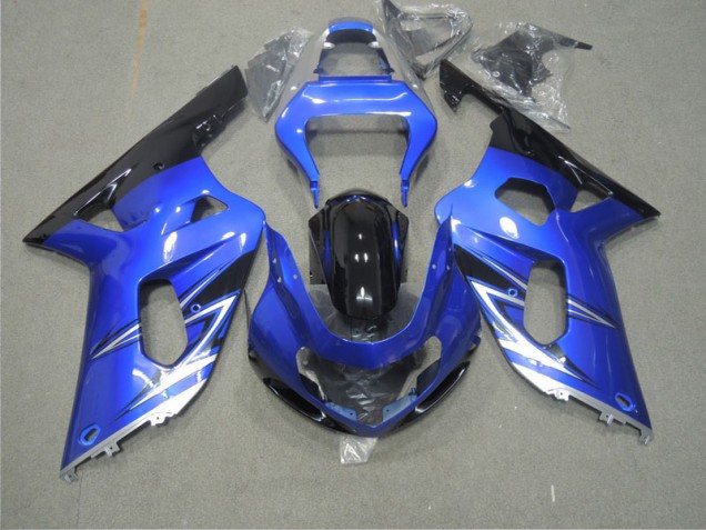 Blue 01-03 GSXR 600 Motorcycle Fairings Blue 01-03 GSXR 600 Motorcycle Fairings