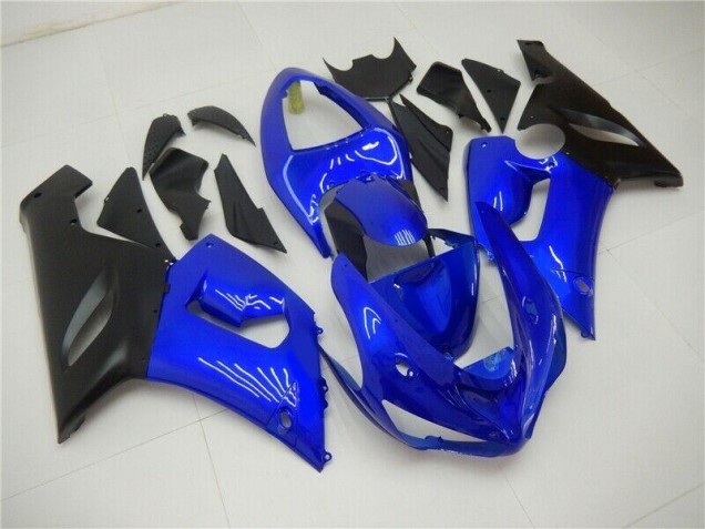 Blue 05-06 ZX6R Motorcycle Fairing Blue 05-06 ZX6R Motorcycle Fairing