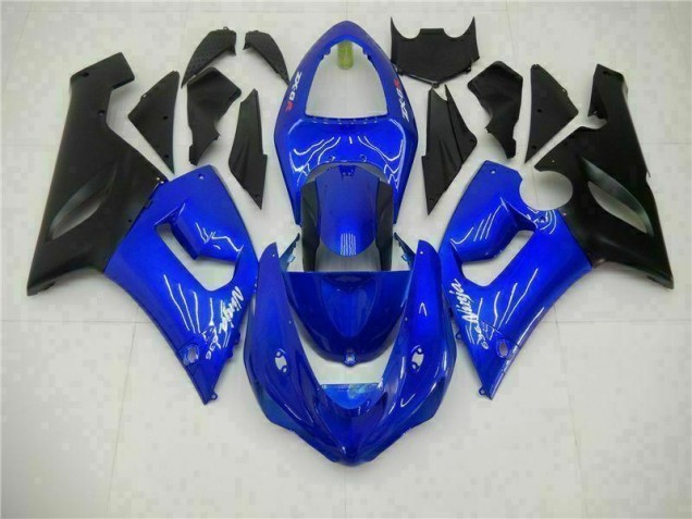 Blue 05-06 ZX6R Motorcycle Fairings