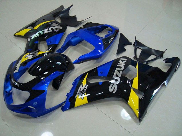 Blue Black 01-03 GSXR 750 Motorcycle Fairings Blue Black 01-03 GSXR 750 Motorcycle Fairings