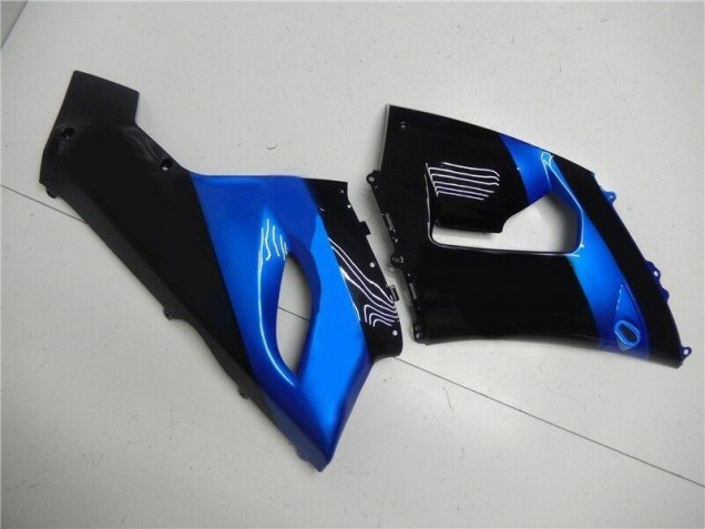 Blue Black 05-06 ZX6R Motorcycle Fairings Blue Black 05-06 ZX6R Motorcycle Fairings