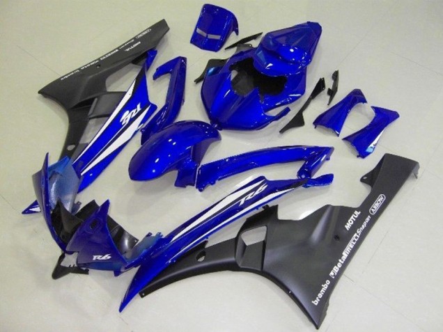 Blue Black 06-07 YZF R6 Motorcycle Fairings Blue Black 06-07 YZF R6 Motorcycle Fairings