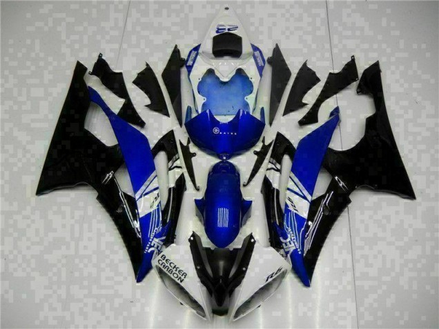 Blue Black 08-16 YZF R6 Full Motorcycle Fairing Kits