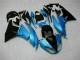 Blue Black 09-12 ZX6R Motorcycle Fairings Blue Black 09-12 ZX6R Motorcycle Fairings
