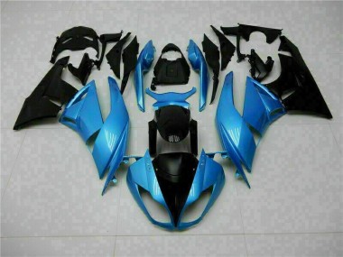 Blue Black 09-12 ZX6R Motorcycle Fairings