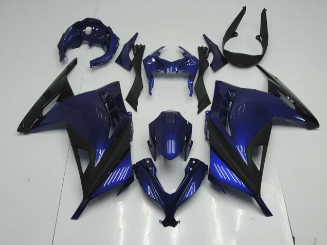 Blue Black 13-16 ZX300R Motorcycle Fairings Blue Black 13-16 ZX300R Motorcycle Fairings