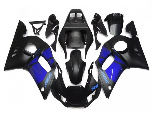 Blue Black 98-02 YZF R6 Motorcycle Fairings Blue Black 98-02 YZF R6 Motorcycle Fairings