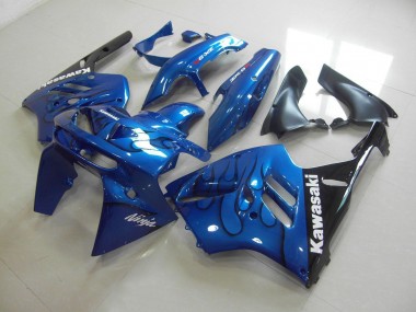 Blue Black Flame 94-97 ZX9R Motorcycle Fairing