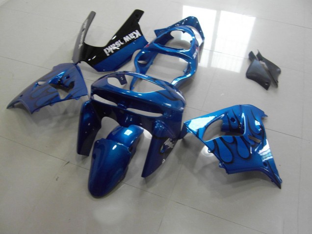 Blue Black Flame 98-99 ZX9R Motorcycle Fairings Blue Black Flame 98-99 ZX9R Motorcycle Fairings
