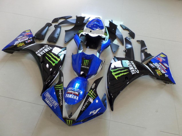 Blue Black Monster 09-11 YZF R1 Motorcycle Fairing Blue Black Monster 09-11 YZF R1 Motorcycle Fairing
