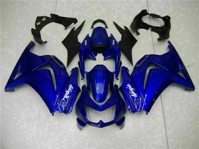 Blue Black White Ninja 08-12 EX250 Motorcycle Fairing Blue Black White Ninja 08-12 EX250 Motorcycle Fairing