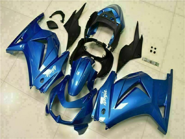 Blue Black White Ninja 08-12 EX250 Motorcycle Fairings