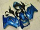 Blue Black White Ninja 08-12 EX250 Motorcycle Fairings