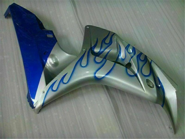 Blue Flame Silver 06-07 CBR1000RR Motorcycle Fairings Blue Flame Silver 06-07 CBR1000RR Motorcycle Fairings