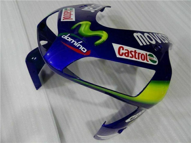Blue Green Movistar Castrol 03-04 CBR600RR Motorcycle Fairings
