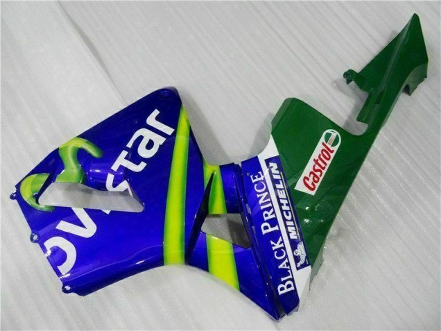 Blue Green Movistar Castrol 03-04 CBR600RR Motorcycle Fairings