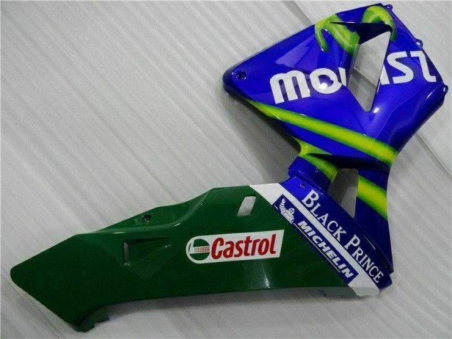 Blue Green Movistar Castrol 03-04 CBR600RR Motorcycle Fairings