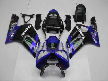 Blue Monster 03-04 ZX6R Motorcycle Fairings