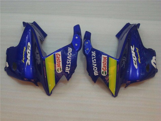 Blue Movistar Castrol 95-98 CBR600 F3 Motorcycle Fairings