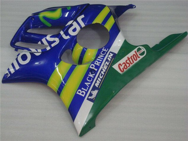 Blue Movistar Castrol 95-98 CBR600 F3 Motorcycle Fairings