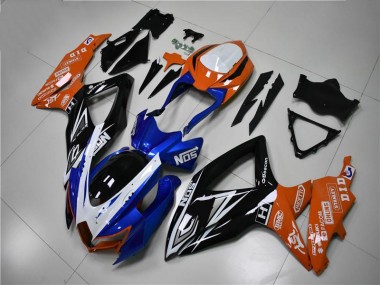 Blue Orange 08-10 GSXR 600/750 Motorcycle Fairings