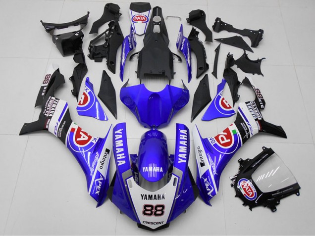 Blue PATA 88 15-19 YZF R1 Motorcycle Fairings Blue PATA 88 15-19 YZF R1 Motorcycle Fairings