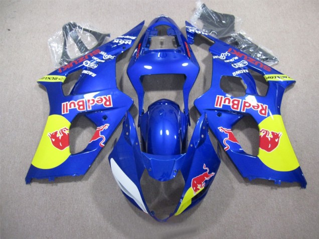 Blue Red Bull 03-04 GSXR 1000 Motorcycle Fairings Blue Red Bull 03-04 GSXR 1000 Motorcycle Fairings