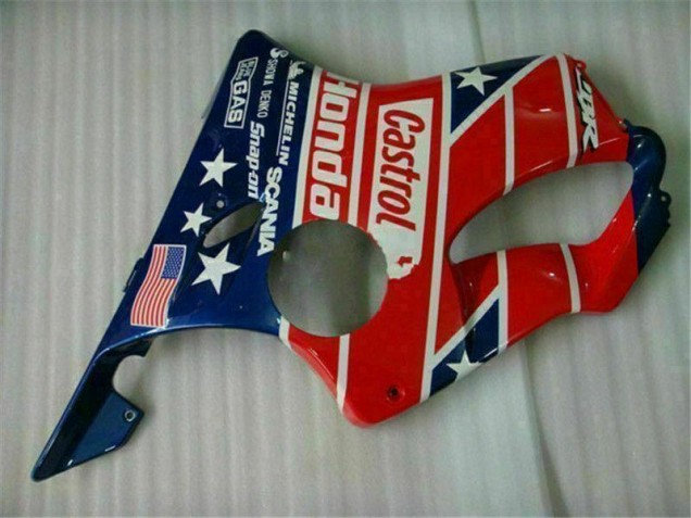 Blue Red Castrol Cycle World 04-07 CBR600 F4i Motorcycle Fairings Blue Red Castrol Cycle World 04-07 CBR600 F4i Motorcycle Fairings