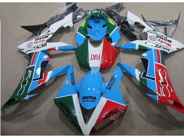 Blue Red Green Motul 04-05 CBR1000RR Motorcycle Fairings Blue Red Green Motul 04-05 CBR1000RR Motorcycle Fairings