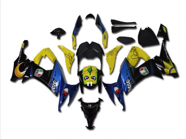 Blue Shark 08-10 ZX10R Motorcycle Fairings Blue Shark 08-10 ZX10R Motorcycle Fairings