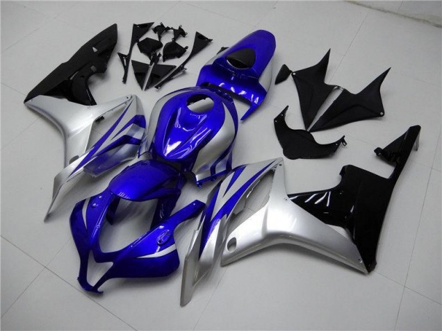 Blue Silver Black 07-08 CBR600RR Motorcycle Fairings Blue Silver Black 07-08 CBR600RR Motorcycle Fairings