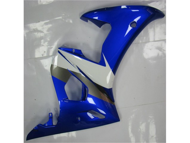 Blue White 03-05 YZF R6 Motorcycle Bodywork Blue White 03-05 YZF R6 Motorcycle Bodywork