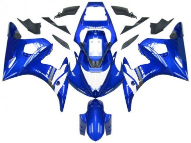 Blue White 03-05 YZF R6 Motorcycle Fairings