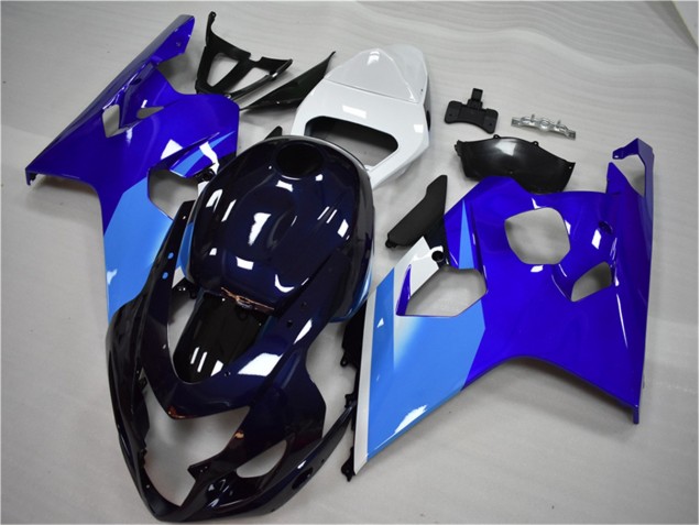 Blue White 04-05 GSXR 600/750 Motorcycle Fairings Blue White 04-05 GSXR 600/750 Motorcycle Fairings
