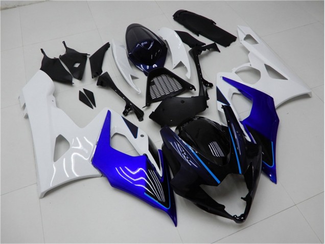 Blue White 05-06 GSXR 1000 Motorcycle Fairings