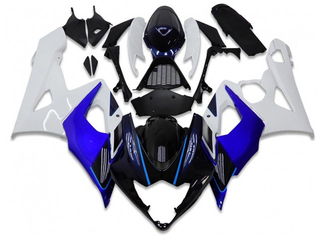 Blue White 05-06 GSXR 1000 Motorcycle Fairings