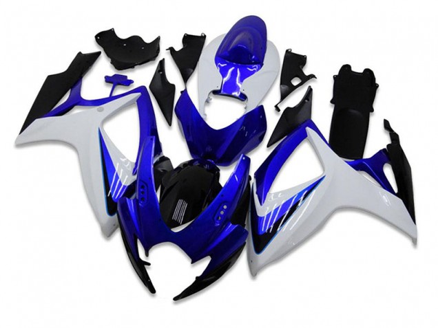 Blue White 06-07 GSXR 600/750 Motorcycle Fairing Kits Blue White 06-07 GSXR 600/750 Motorcycle Fairing Kits