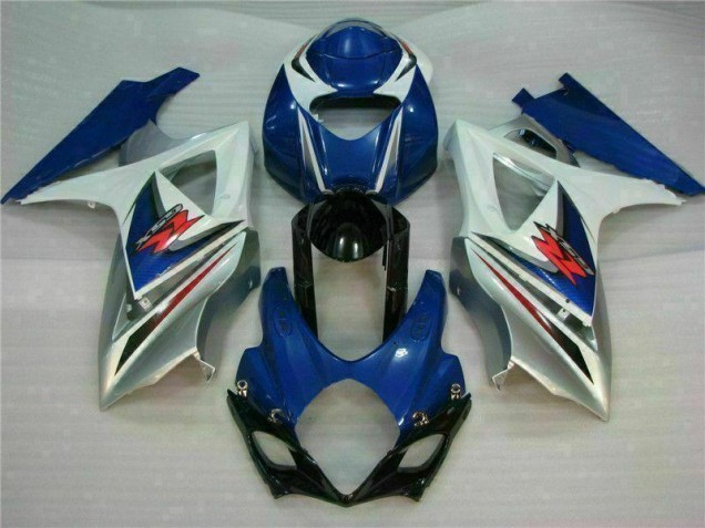 Blue White 07-08 GSXR 1000 Full Motorcycle Fairing Kits Blue White 07-08 GSXR 1000 Full Motorcycle Fairing Kits
